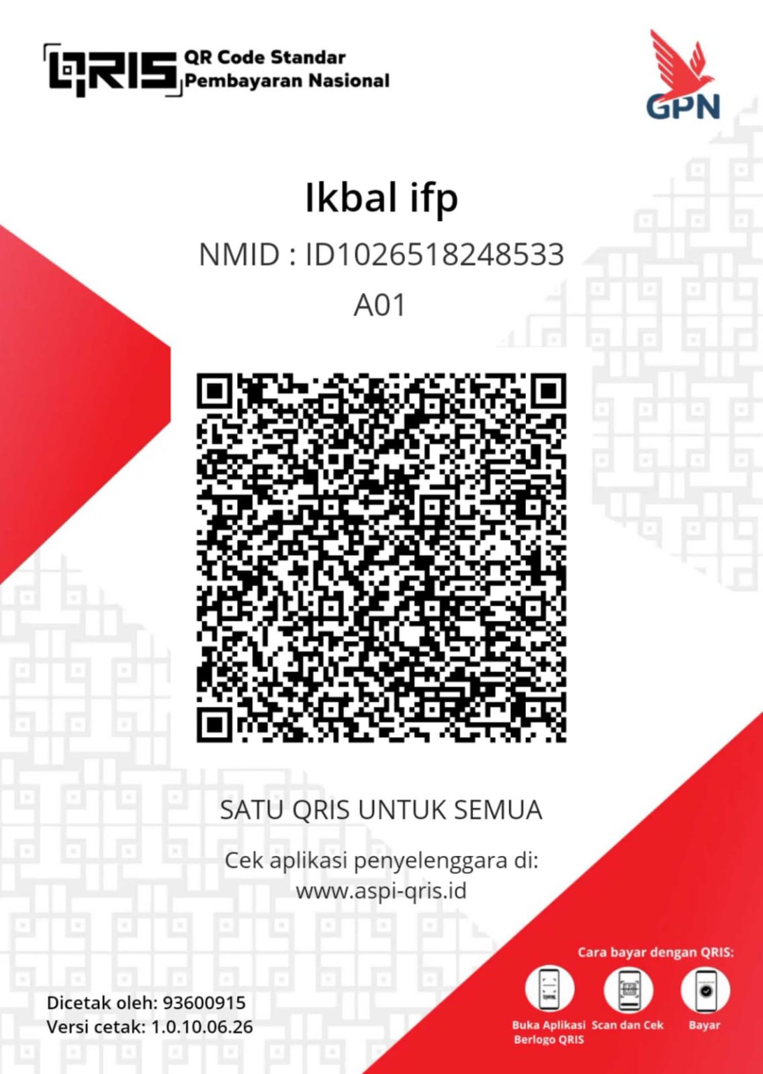 QRIS merchant Ikbal ifp